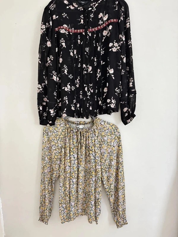 2x Women’s Floral Blouses Size 12 Next & F&F