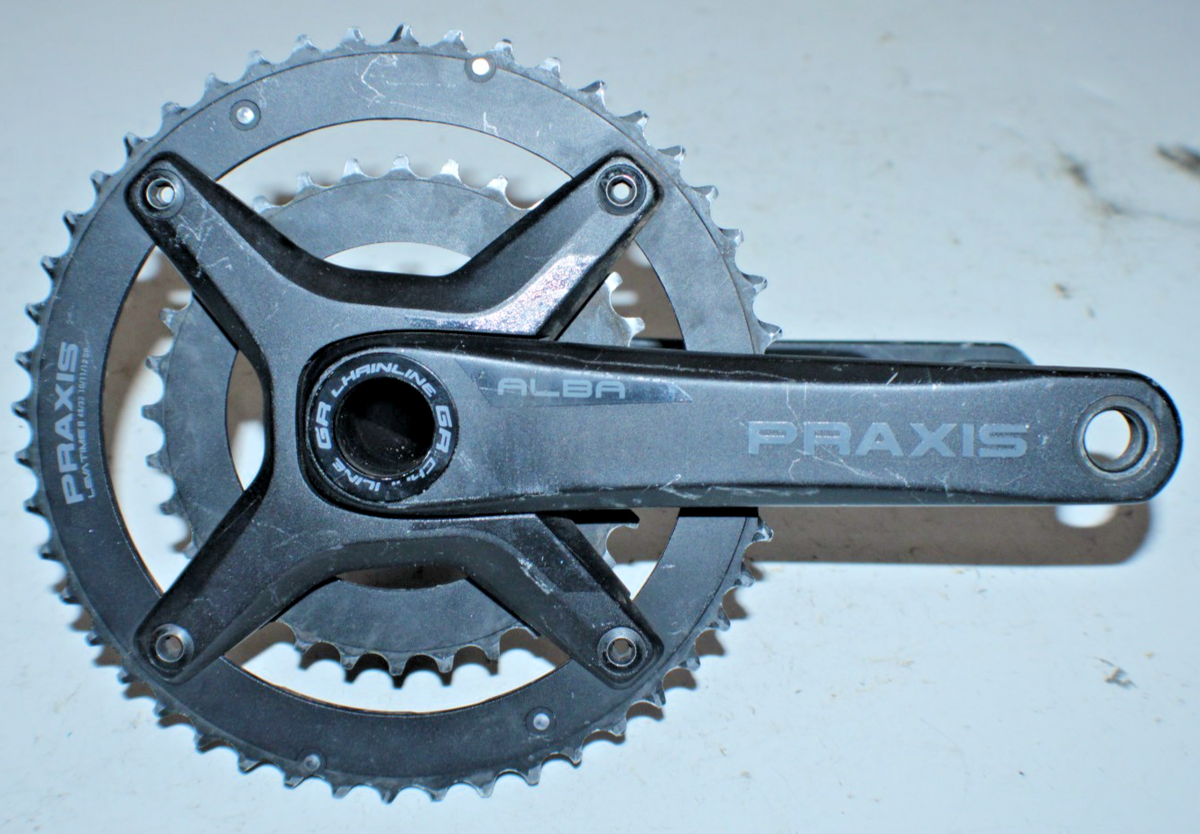 Praxis Alba M30 Double Crank Set &BB Black 172.5mm BCD160/104 ISIS