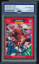 1989 Pro Set #489  Eric Metcalf RC rookie signed autograph PSA/DNA