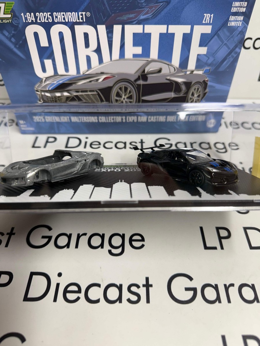 GREENLIGHT 2025 Chevrolet Corvette ZL1 Dual Pack Raw 1:64 Diecast
