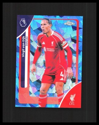 2026 Virgil van Dijk Topps Chrome Sapphire Premier League #116 Liverpool FC A