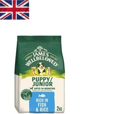 2kg Fish & Rice Hypoallergenic Dry Food for Puppies - Digestive & Immune Support 7.35 per kilo