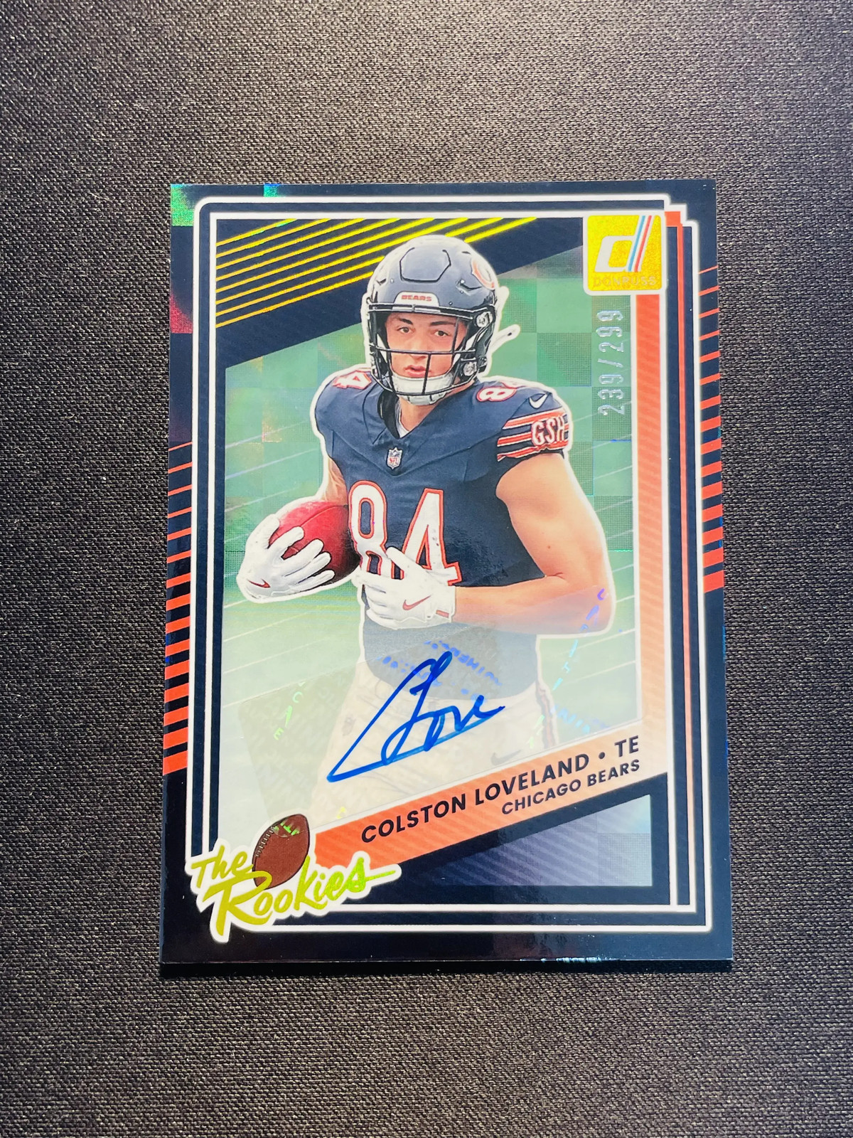 Colston Loveland Panini Donruss the Rookies #14 Autograph