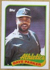 1989 Topps Dave Parker (HOF) Misprint - Wrong Back Error w/ Scott Medvin