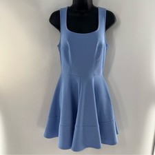 Lulu's Sky Blue Mini Tennis Style SleevelessDress-Princess-Styled Bodice Seams-M