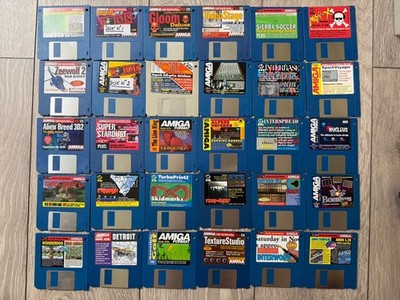 213 x AMIGA Magazin, Format, Skidmarks Magazin, Shopper, Computer Cover Disks