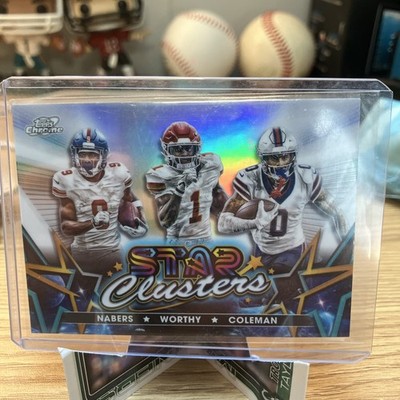 2024 Topps Chrome Cosmic #SCL-6 Coleman Nabers Worthy Star Clusters