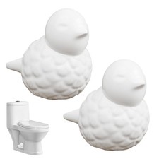 Toilet Bolt Covers, Ceramic Toilet Bolt Caps Bird Decorative Toilet Screw Cover