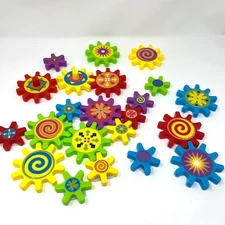 Fun Express Spinning Gear Magnets Toys 22 Piece Great for Refrigerator New w Box