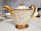 HOMER LAUGHLIN "THEME" TEAPOT IN GOLD --ONE OF A KIND