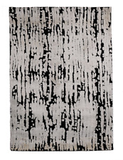 Carpet Shell - 90x140cm handmade modern design back wool viscose handknotted