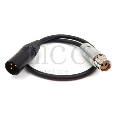 2-Pin Fischer to XLR 3 pin 24V Cable 0.2~3M for ARRI ALEXA XT/ ALEXA SXT