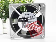ORIX MU1238A-41B 12038 200V 14/13W 12CM Axial Cooling Fan with Aluminum Frame