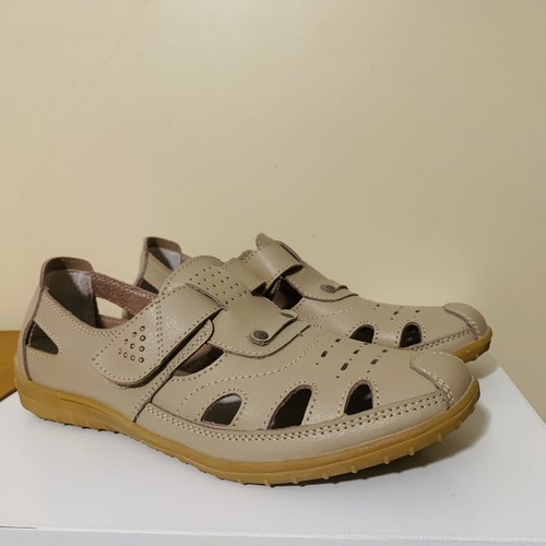 Zapatos cómodos planos de cuero beige Bare Traps para mujer talla 40 - Imagen 3 de 7