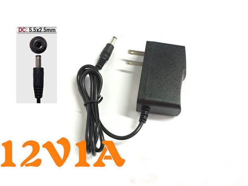 Adaptateur Secteur Commutation Chargeur Mural AC100-240V vers DC12V 1A 5,5mm*2,5mm Prise US - Photo 2/11