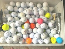 Lot of Golf Balls Callaway Top Flite Titleist etc.Used gently washed lot of 100