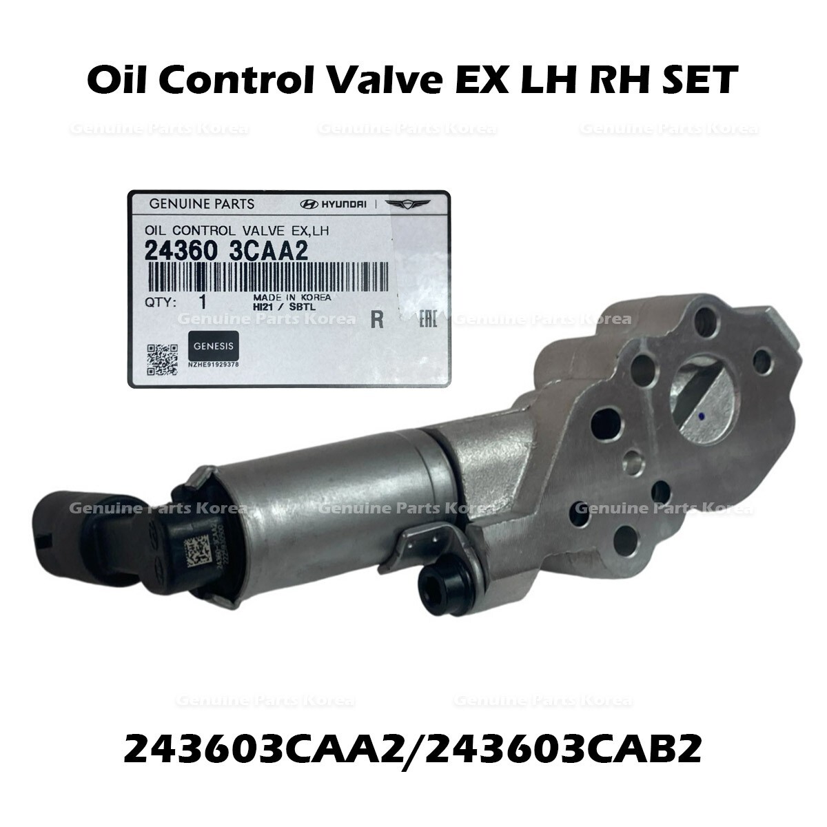 カルテイア ⭐Genuine⭐ Oil Control Valve EX Right 243603CAB2 for Hyundai