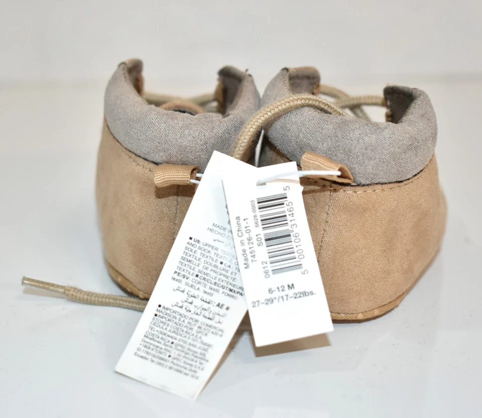 Old Navy Boots Shoes Size 6-12  Months Beige Boy's - Image 2 of 4