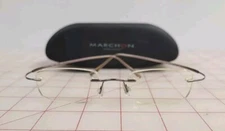 MARCHON AIRLOCK2 730 36 140 Bronze Rimless Eyeglasses Frame With Case