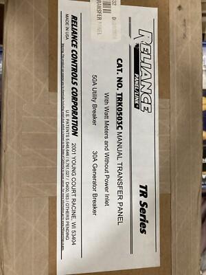 Reliance TRK0503C Transfer Panel w/Meters