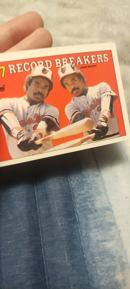 1988 Topps - Record Breakers Eddie Murray #4 Collector's Edition (Tiffany) - Image 2 of 2