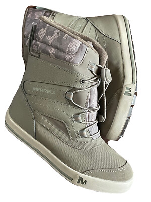 Merrell grau Jungen/Mädchen/Unisex wasserdicht Winter Wandern Wanderschuhe UK 1 EU 33