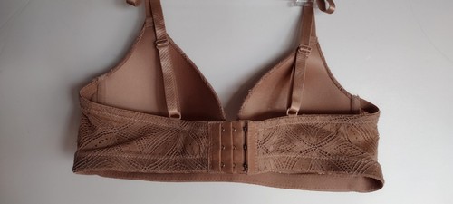 New YMI Intimates Lounge Women's Size 38B Bra TAN FLORAL LIGHTLY LINED - Picture 5 of 11