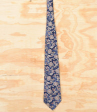 Vintage Oscar de la Renta Floral Paisley Silk Woven Textured Neck Tie - USA Made