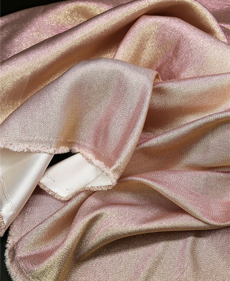 Costume De Soirée Femme En Satin Jacquard Brocart Damassé 1 M - Photo 2/3