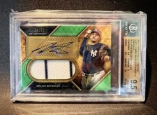 DELLIN BETANCES AUTO JERSEY CARD 2017 TOPPS TRIPLE THREADS /50 BGS 9.5/10