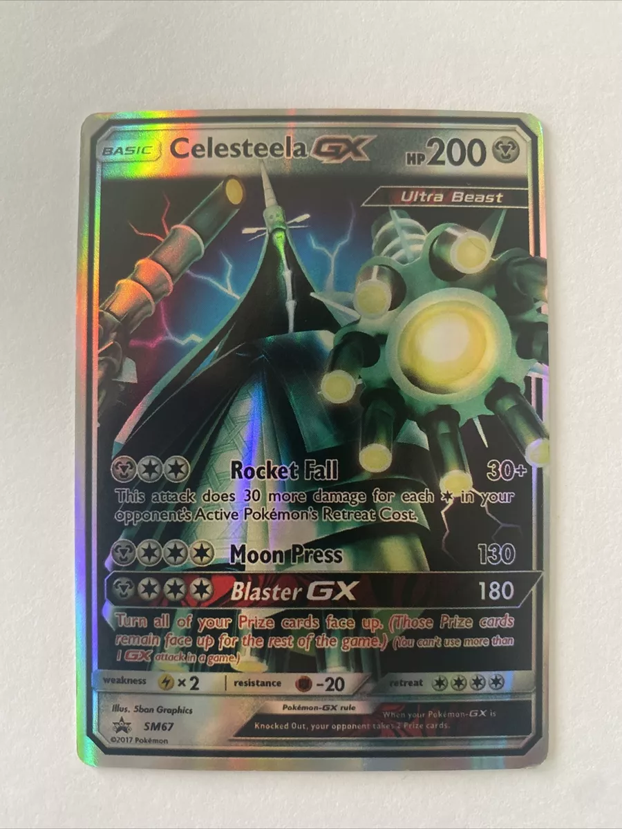 Pokémon TCG Celesteela GX - SM67 SM Black Star Promo SM67 Holo Promo