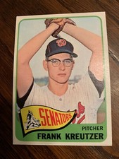 1965 TOPPS #371 FRANK KREUTZER WASHINGTON SENATORS BASEBALL CARD NM