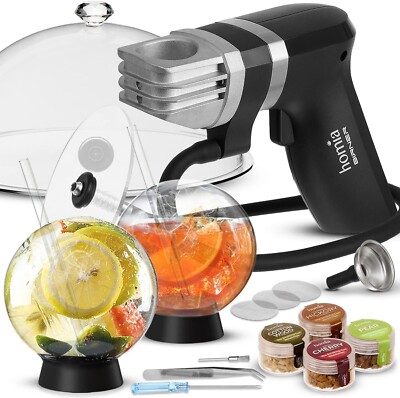 Homia Cocktail Smoker Kit - Smoking Gun Birner PRO - Premium Kit, 13 PCS