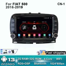 For Fiat 500 Multimedia Video Player GPS CarPlay Screen Android 16-19 Car Radio