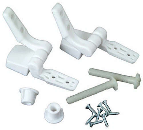 BRASS CRAFT Master Plumber: 479-568: White Toilet Seat Hinge Replacement