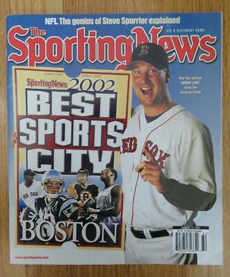 2002 Sporting News PEDRO MARTINEZ TOM BRADY JOE THORNTON PAUL PIERCE ...