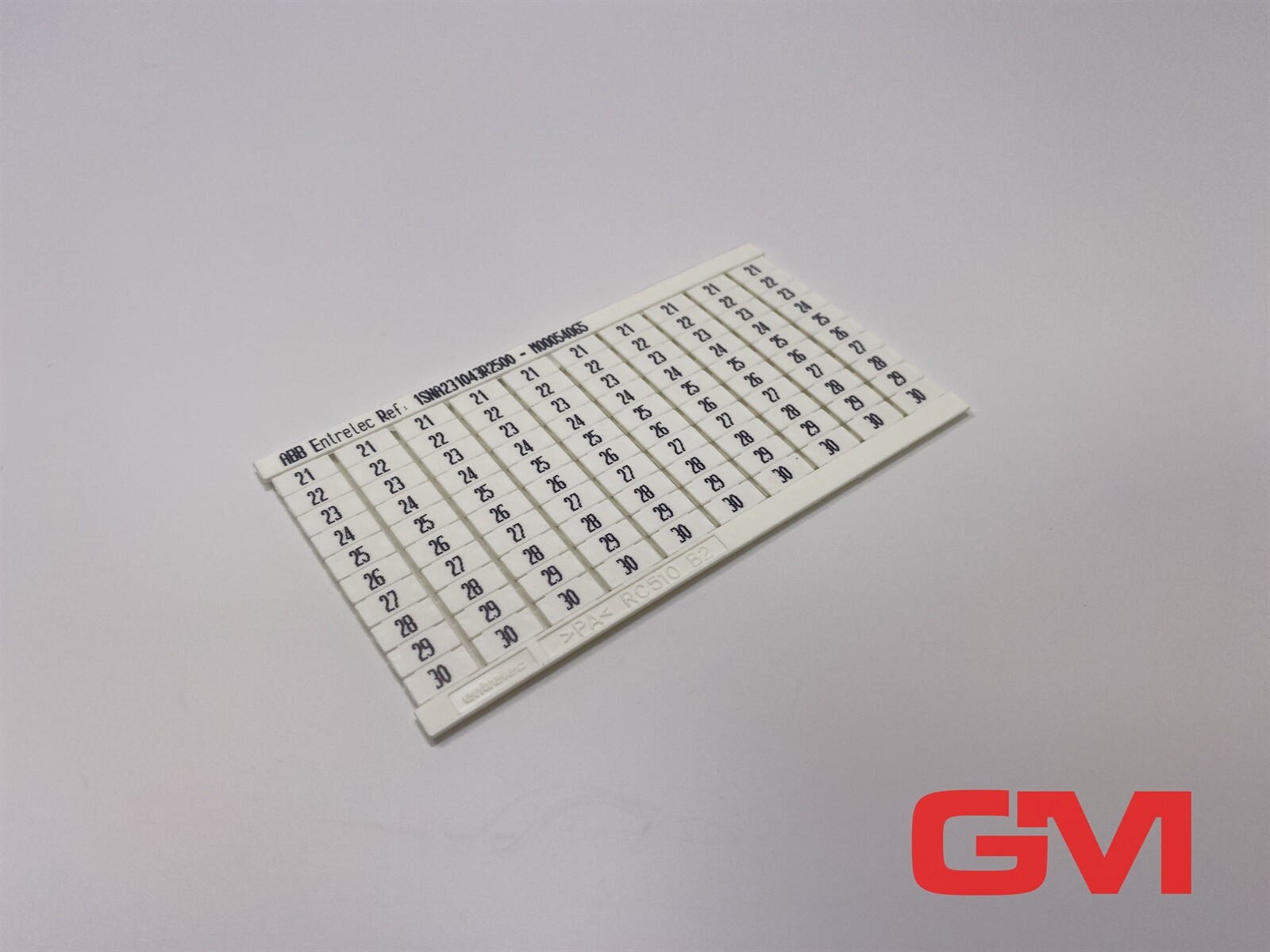 Abb Entrelec Marker Card 1Sna231043R2500 - M00054065 Rc510 10X21-30