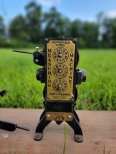 Antique John J Waldman Improved Wire and Rope Measuring Machine with Reels.