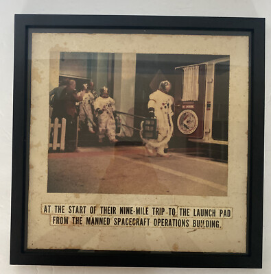 NASA Third Manned Skylab 3 Apollo Program Framed Photo Crew Kennedy Space Center
