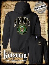 US Army Seal 2-Sided Hoodie Sweatshirt Official Licensed Military United States