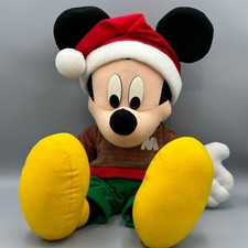 Disney Christmas Holiday Mickey Mouse Mattel 18" Plush