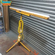 5ft LED Site light with Tripod and *EMERGENCY BACKUP* Linkable Tasklite - 110v