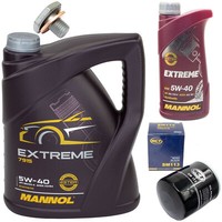 MotoröL Set 5W-40 6 Liter + ÖLfilter SM 113 + Schraube FüR Peugeot Expert 2.0Hdi