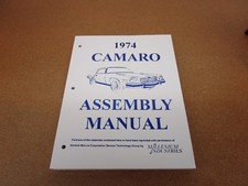 1974 Chevrolet Camaro Car Assembly Instruction Manual 74 Chevy 1974 Chevrolet Camaro Car Assembly Instruction Manual 74 Chevy