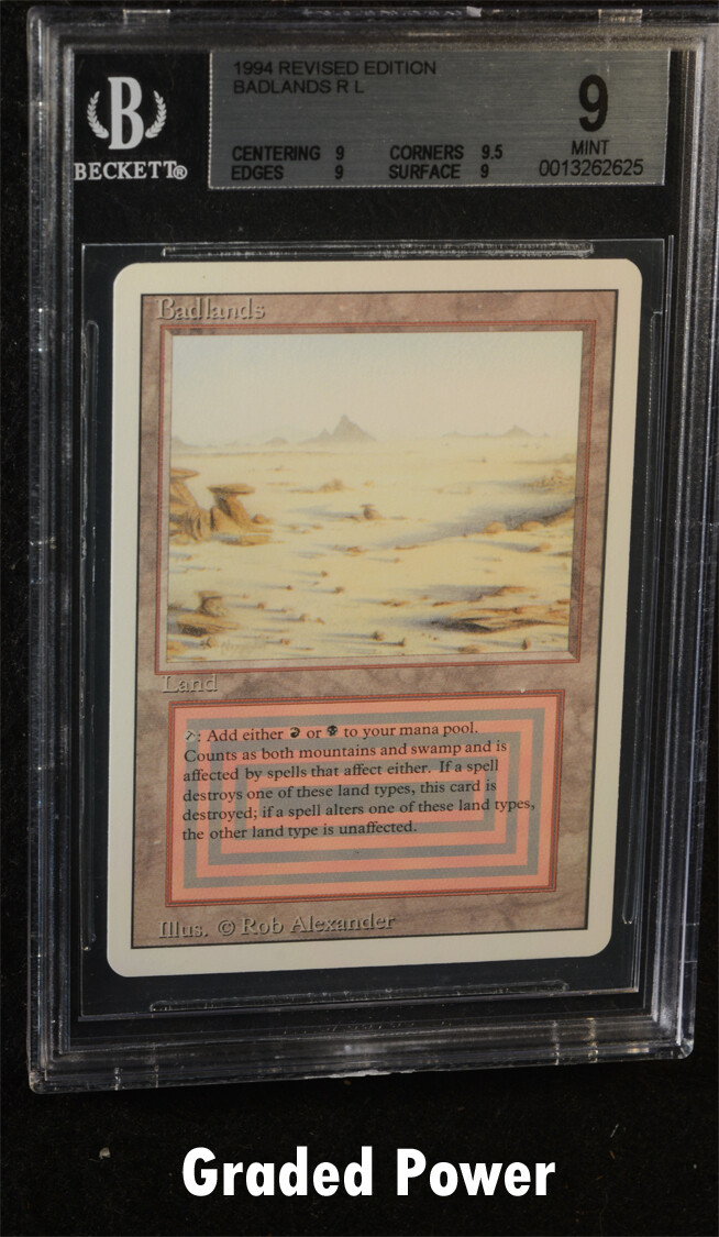 BGS Revised Badlands 9 (2625) Quad + Magic Beckett Graded MTG | eBay