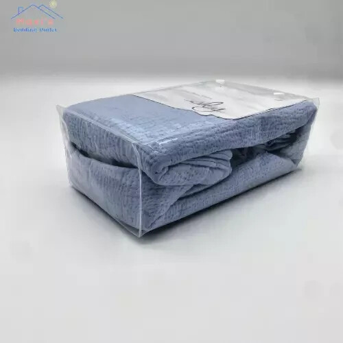 SKY TEXTURED MATELASSE 2 EURO PILLOW SHAMS, COLOR BLUE NEW - Picture 5 of 5