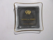 Hotel de Paris Monte Carlo Monaco French Riviera Glass Ashtray 5-Star James Bond