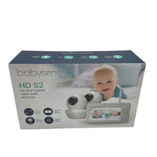 Babysense HD S2 Video Baby Monitor with 2 Cameras White #NS7741 (TC)