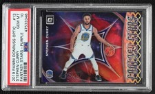 2019-20 Donruss Optic Fantasy Stars Purple Prizm Stephen Curry PSA 10 GEM MT t6p