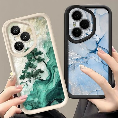 Phone Case For Honor 400 200 Pro X9c Smart X8c Magic 7 Lite Marble Tree Cover